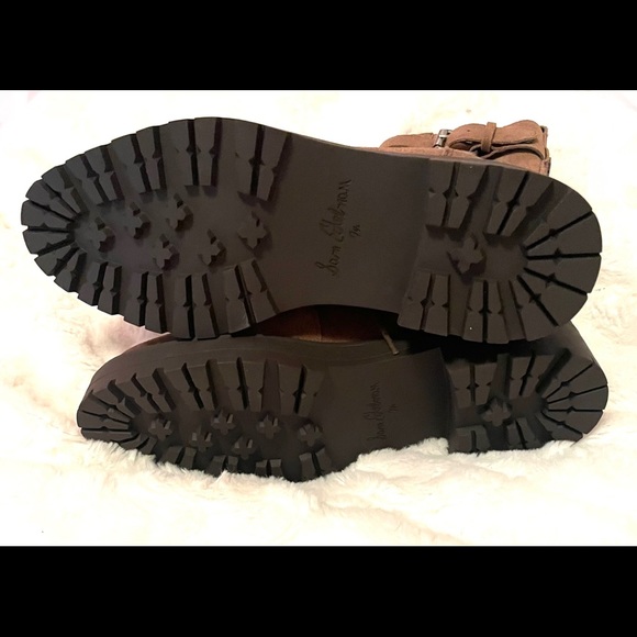 >>>NEW<<< Sam Edleman 7.5 brown suede combat boot >>Must Have<< - Picture 7 of 8